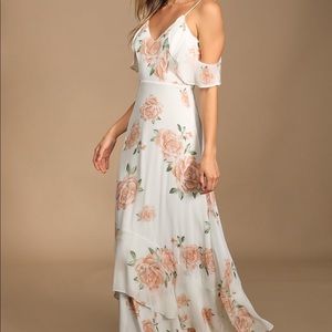 Lulus ‘Take You There’ Floral Print Maxi Dress